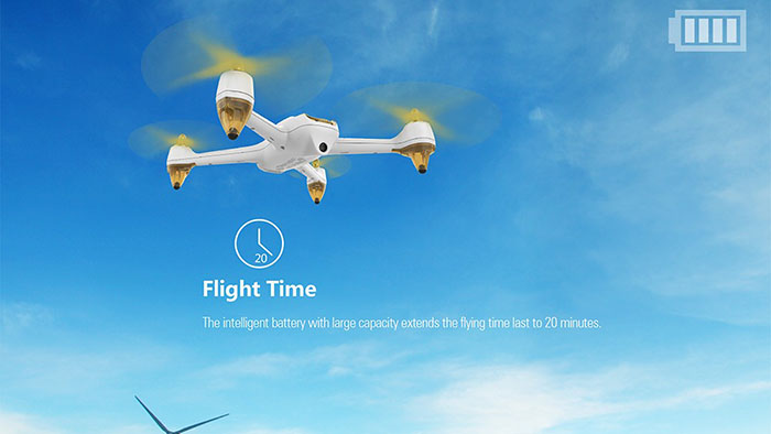 Hubsan h501s в полете