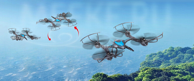Радиоуправляемый квадрокоптер MJX X500 с камерой и WiFi FPV-трансляцией видео на смартфон iOS или Android купить в Москве, доставка по России