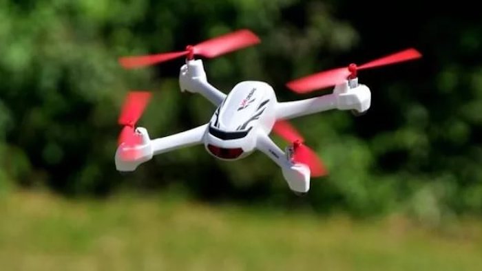 Hubsan h502e в полете