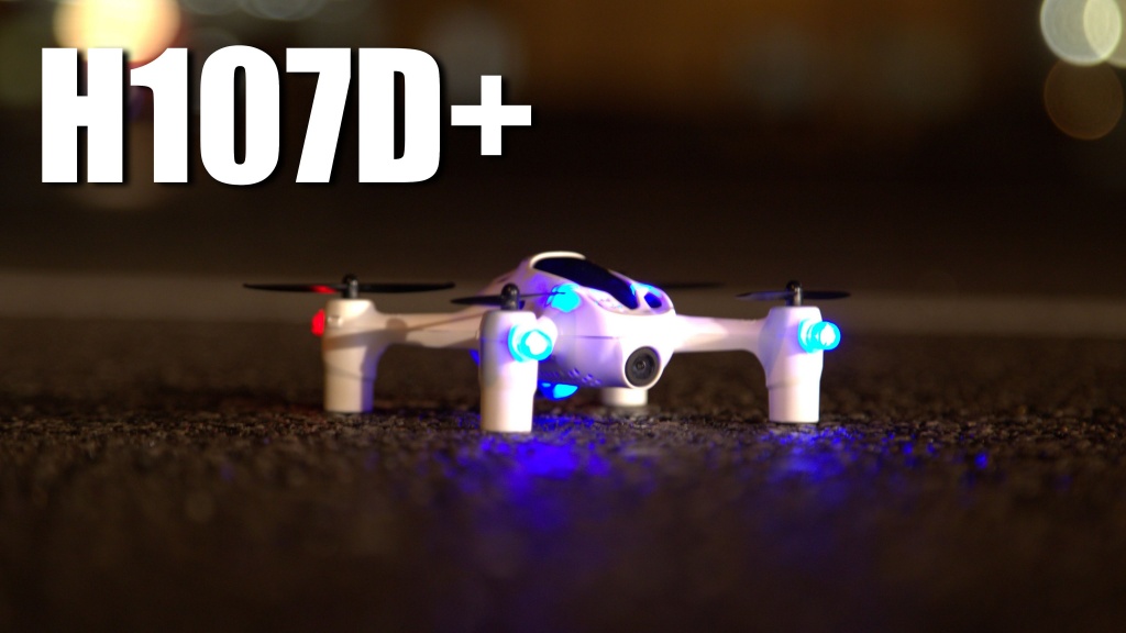 Бортовые огни для ночных полётов - Мини-квадрокоптер Hubsan H107D+ Plus