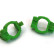 Зеленые усиленные держатели поворотных кулаков для моделей Remo Hobby 1/16 — RP2506-Green, фото 2