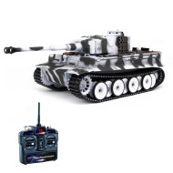Радиоуправляемый танк Taigen Tiger 1 Германия 1:16 (для ИК боя) (зимний камуфляж, звук, дым V3) — TG3818-BS-IR3.0