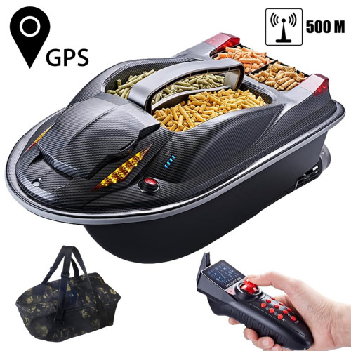 Прикормочный кораблик / катер для рыбалки с GPS — HJ817-BAG, фото 1