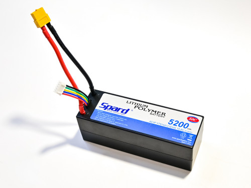 Аккумулятор Li-Po 5200mAh, 14.8V, 50C, XT60, Hardcase для автомоделей 1/10, 1/8— BAT-4S-5200, фото 1