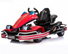 Детский спортивный 3-местный электрокарт Dongma Go Kart Red 12V