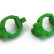 Зеленые усиленные держатели поворотных кулаков для моделей Remo Hobby 1/16 — RP2506-Green, фото 3