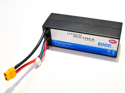 Аккумулятор Li-Po Spard 8000mAh, 14.8V, 50C, XT60, Hardcase для автомоделей 1/10, 1/8 — BAT-4S-8000
