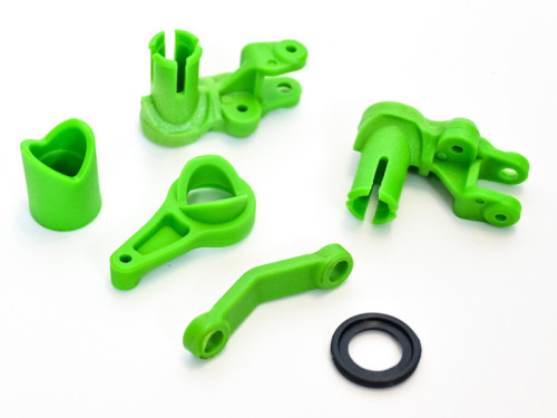 Комплект рулевого управления для Remo Hobby 1/8, тюнинг, зеленый — RP2029-GREEN, фото 1