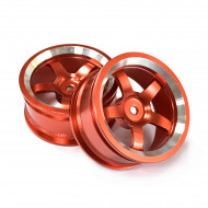 Алюминиевые диски красного цвета для моделей Remo Hobby 1/16 — R2555-RED