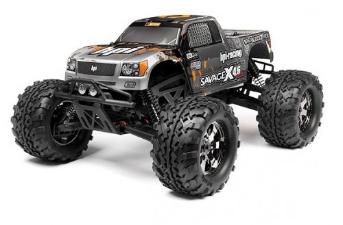 Монстр 1/8 HPI-109083 SAVAGE X 4.6 RTR (SILVER/BLACK) — HPI-109083, фото 1