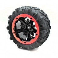 Колесо левое красное для Remo Hobby Dinosaurs RH8035, RH8036 1/8 — P3978-1R