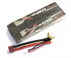 Li-Po аккумулятор 7.4 V, 5200 mAh 90C T-plug для радиоуправляемых моделей 1/10 и 1/8 — R-5200-sun