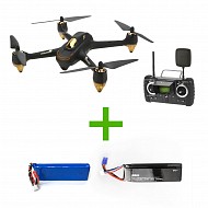 Квадрокоптер Hubsan H501S PRO Professional черного цвета + дополнительные аккумуляторы для дрона и пульта — h501_pro_blck-combo