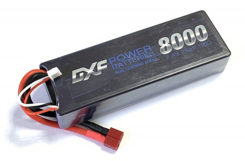 Li-Po аккумулятор 7.4 V, 8000 mAh T-plug 110C Hardcase для радиоуправляемых моделей 1/10 и 1/8 — R-8000-01, фото 1