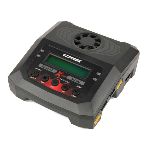 Универсальное зарядное устройство G.T.Power X4 MINI 19-26/220В, 10Aх4, 400W — GTP-X4MINI (GTP-X4-MINI), фото 1