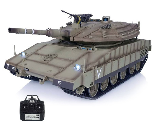 Радиоуправляемый танк Heng Long Merkava MK4 V7.0 масштаб 1:16 2.4G — 3958-1-V7, фото 1