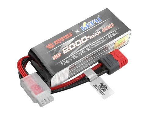 Аккумулятор Li-Po 2000mAh, 11,1V, 25C, T‐plug для автомодели MJX 14301 — MJX-9.1.01.2.0020, фото 1