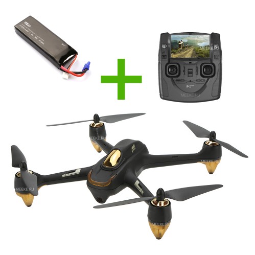 Квадрокоптер Hubsan H501S черного цвета + дополнительный аккумулятор — H501S_blck-combo, фото 1