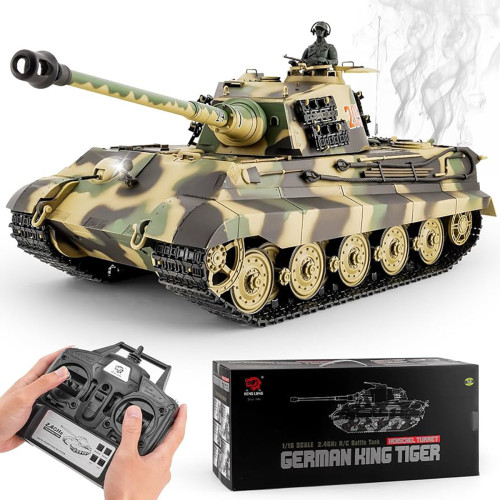 Радиоуправляемый танк Heng Long King Tiger S version V7.0 масштаб 1:16 — 3888A-1 Upg V7.0, фото 1