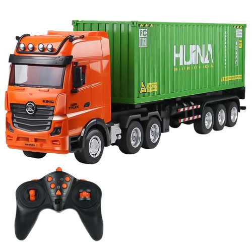 Радиоуправляемый грузовик контейнеровоз HUINA 1:18 — HN1317-GREEN, фото 1