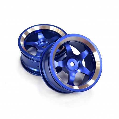 Алюминиевые диски синего цвета для моделей Remo Hobby 1/16 — R2555-bL-01, фото 1