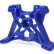 Тюнинг усиленная задняя стойка амортизаторов синяя для Remo Hobby Mmax 1/10 — RP2318-BLUE, фото 1