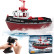Радиоуправляемый буксир Tugboat черный 2.4G 1:72 — HL-3800-B, фото 1