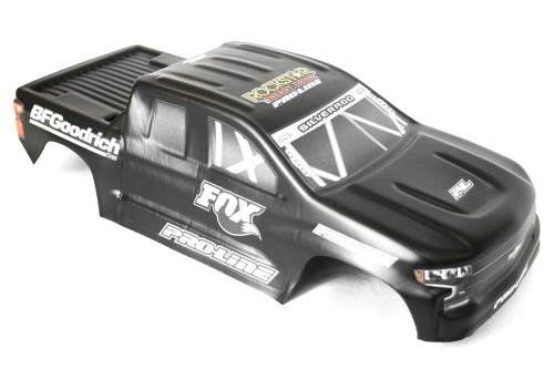 Корпус (кузов, корка) неубивайка черного цвета для Remo Hobby Mmax 1/10 Chevrolet Silverado — RO-3913, фото 1