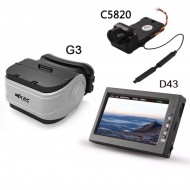 Комплект: FPV очки, монитор D43, камера C5820 для квадрокоптеров MJX — G3S+C5820