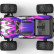 Радиоуправляемый монстр MJX Hyper Go H16H (фиолетовый) 4WD 2.4G LED GPS 1/16 RTR — MJX-H16H-PURPLE, фото 5