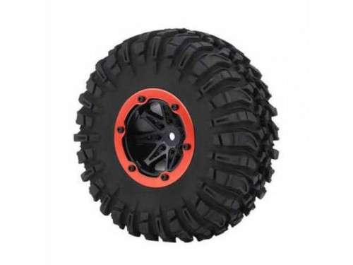 Колесо в сборе для краулеров Remo Hobby RH1071/72 оранжевое — P7978-OR, фото 1