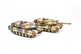 Танковый бой Huan Qi Abrams vs Abrams HQ558 в масштабе 1/24, 27 и 40 MHz