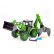 Радиоуправляемый трактор экскаватор-погрузчик HUI NA TOYS RTR масштаб 1:14 2.4G — HN1579, фото 7