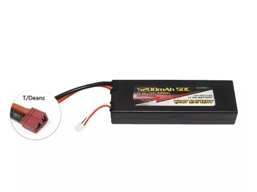 Аккумулятор Li-Po 5200 mAh, 3S, 11.1 V, 50 C, T-plug — 3S-5200, фото 1