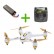 Квадрокоптер Hubsan H501S белого цвета + дополнительный аккумулятор — H501S_wht-combo, фото 1