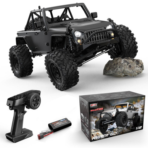 Радиоуправляемый краулер MJX Hyper Go H12Y (серый) Brushless 4WD 2.4G LED 1/12 RTR — MJX-H12Y-BLACK, фото 1