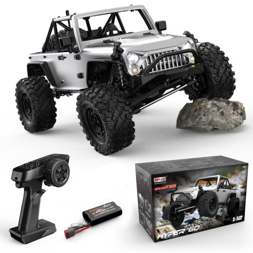 Радиоуправляемый краулер MJX Hyper Go H12Y+ (серебристый) FOC Brushless 4WD 2.4G LED 1/12 RTR —  MJX-H12Y+SILVER, фото 1