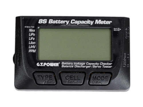 Измеритель емкости Li-Po аккумуляторов 8S G.T.Power — GTP-151, фото 1