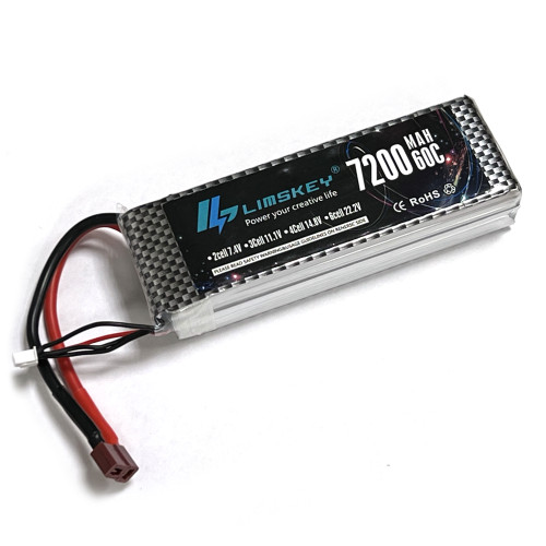 Аккумулятор Li-Po 7200 mAh, 3S, 11.1 V, 60 C, T-plug — 3S-7200, фото 1