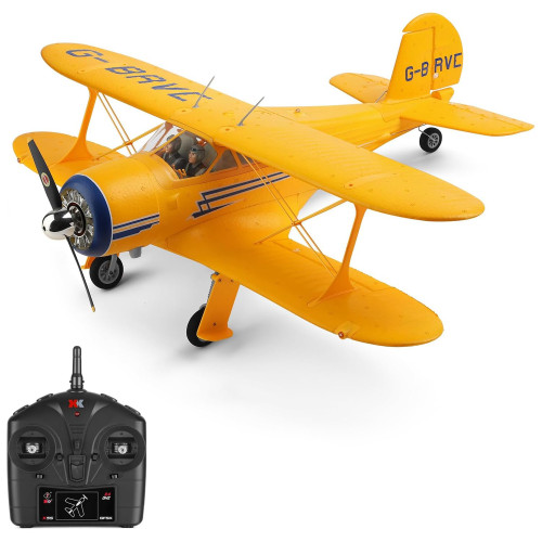Радиоуправляемый самолет WLtoys Beech D17S RTF 2.4G — XK-A300-YELLOW, фото 1