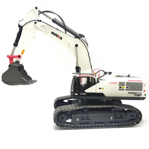 Радиоуправляемый экскаватор белый HUI NA TOYS масштаб 1:14 2.4G — HN1594-WHITE, фото 1