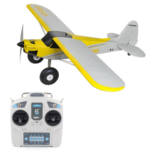 Радиоуправляемый самолет S Cub 1500mm Yellow RTF + Flight Controller — TOP126E, фото 1