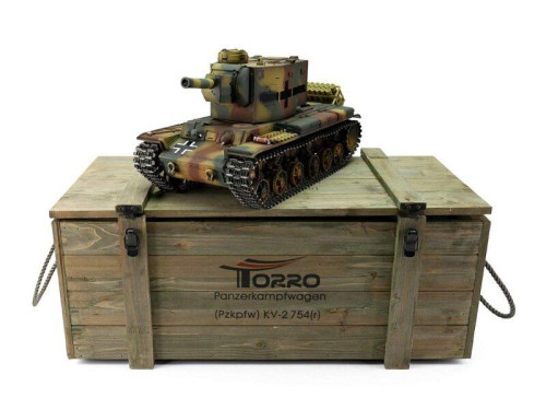 Радиоуправляемый танк Torro KV-2 1/16 откат ствола (для ИК боя), камуфляж V3.0 2.4G RTR — TR11409-CA-3.0, фото 1