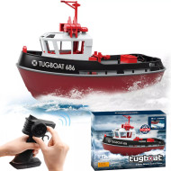 Радиоуправляемый буксир Tugboat черный 2.4G 1:72 — HL-3800-B