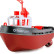 Радиоуправляемый буксир Tugboat черный 2.4G 1:72 — HL-3800-B, фото 7