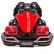 Детский спортивный 3-местный электрокарт Dongma Go Kart Red 12V, фото 8