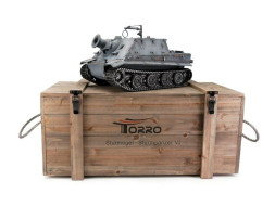 Радиоуправляемый танк Torro Sturmtiger PRO 1/16 ВВ-пушка, деревянная коробка V3.0 2.4G RTR — TR11707-GY-3.0