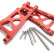 Алюминиевые рычаги подвески красные для моделей Remo Hobby Mmax, EX3  1/10 — A2305-RED, фото 1
