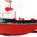 Радиоуправляемый буксир Tugboat черный 2.4G 1:72 — HL-3800-B, фото 6