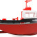 Радиоуправляемый буксир Tugboat черный 2.4G 1:72 — HL-3800-B, фото 5